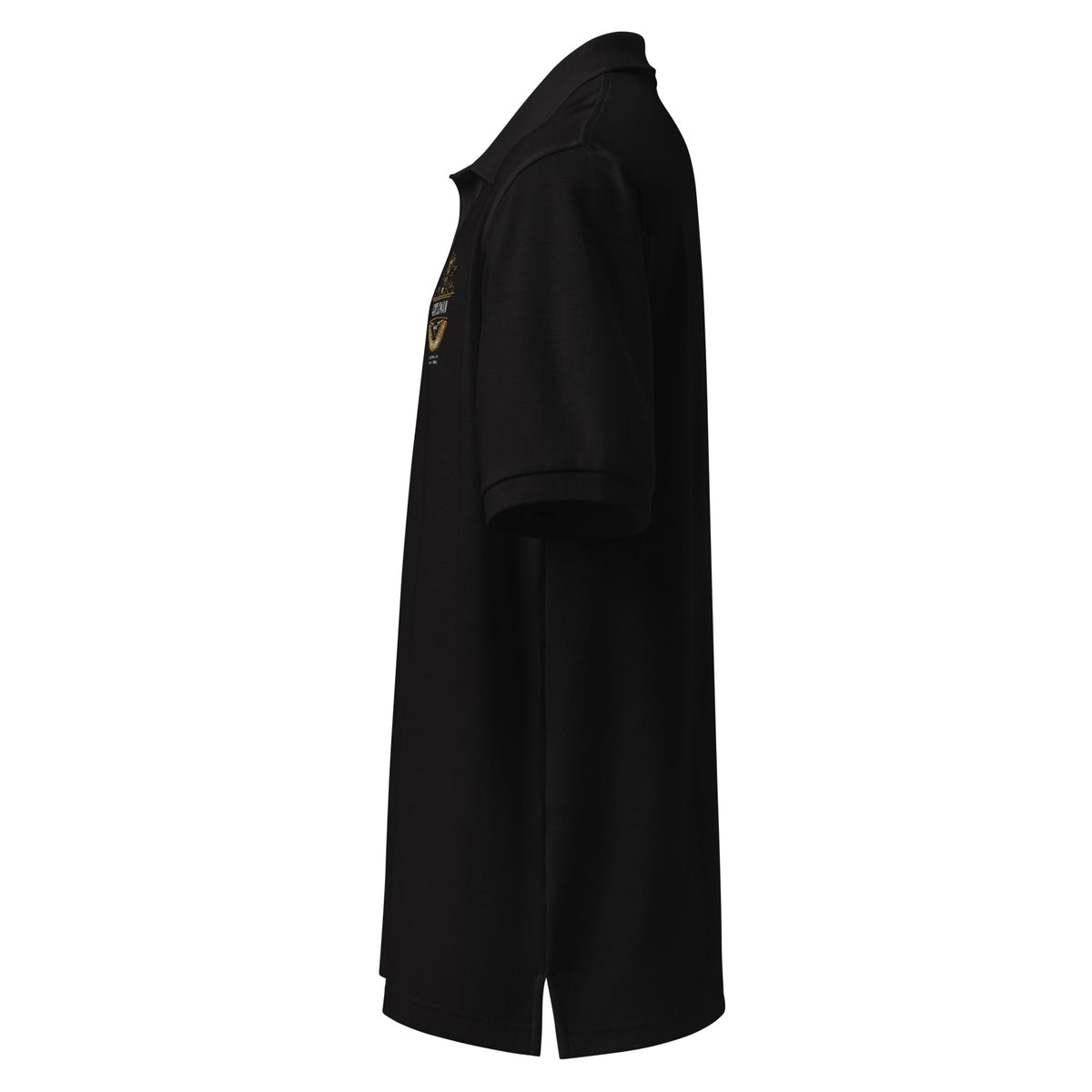 The Gentleman Barber Crest Polo — Black - The Gentleman Barber Clothing