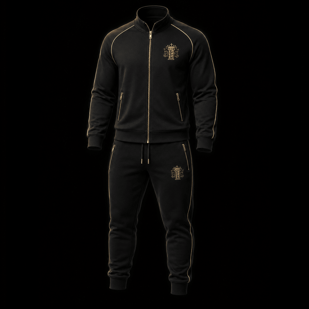 The Gentleman Sweatsuit — Black - The Gentleman Barber Clothing